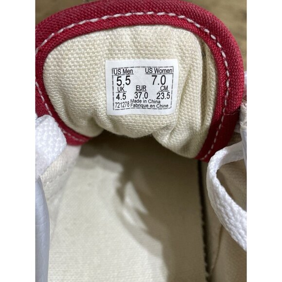 Vans Classic Checkerboard | Suede Red & White | Men’s Size 5.5 • Women’s 7 - Picture 6 of 9